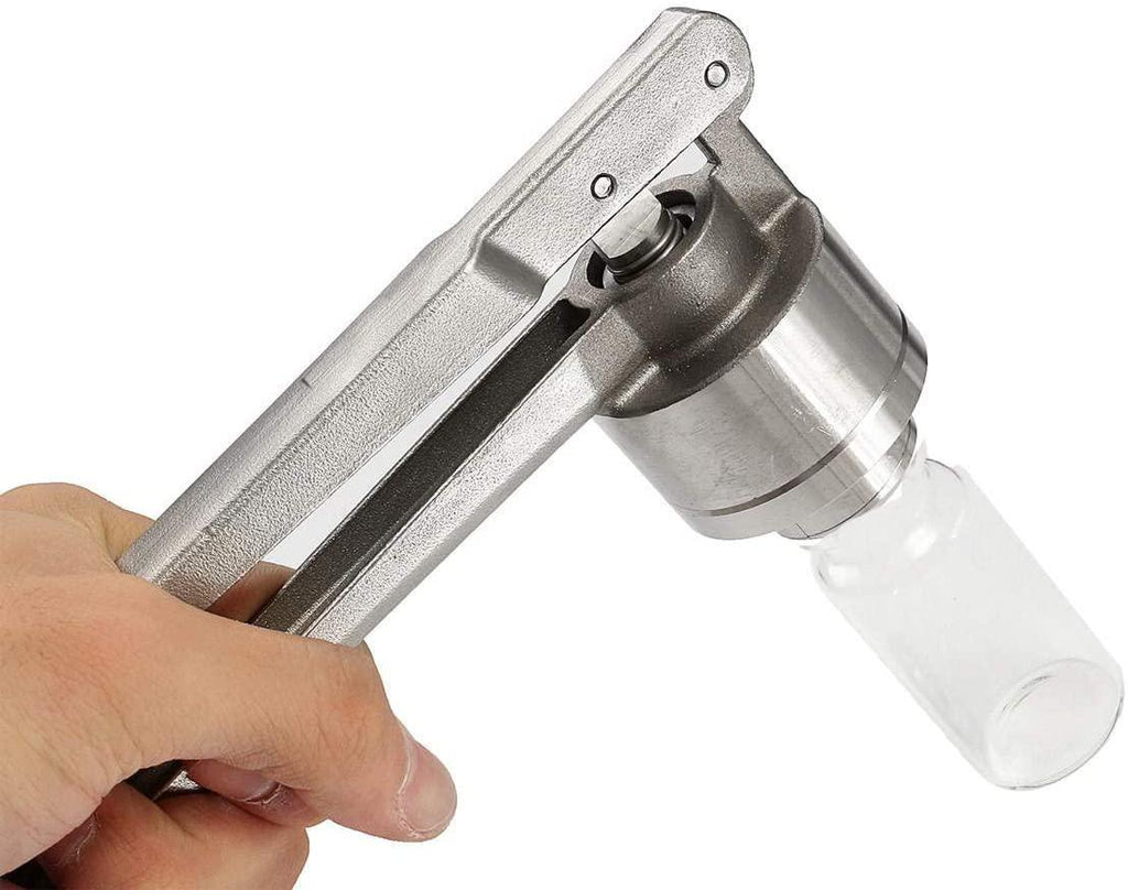 SH-CHEN Pilers, Pliers 20MM Manual Crimper Hand Seal Ring Machine Tool with 100 Vials and Stoppers and Caps Multifunction Tool Industrial Hand Tools