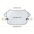 Car Snow Cover Sunshade,Thickened Car Snow Visor 9 Magnets Are Strongly Fixed, Protecting The Car's Front Windshield From Sunlight, UV And Snow, Etc.