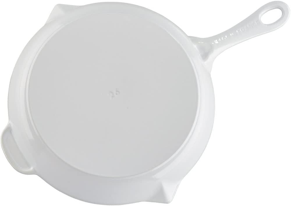 Staub Cast Iron 10-inch Fry Pan - White, Made in France