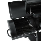 36IN Outdoor BBQ Barrel Charcoal Grill with Offset Smoker CC2036F