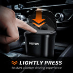 HOTOR Car Trash Can, Car Trash Cup with 30 Additional Car Trash Bags for Exclusive Using, Multipurpose Trash Can for Car, Office &amp; Home to Meet Various Needs - 2 Packs