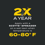 Scotts Turf Builder Triple Action - Combination Weed Control, Weed Preventer, and Fertilizer, 50 lbs., 10,000 sq. ft.