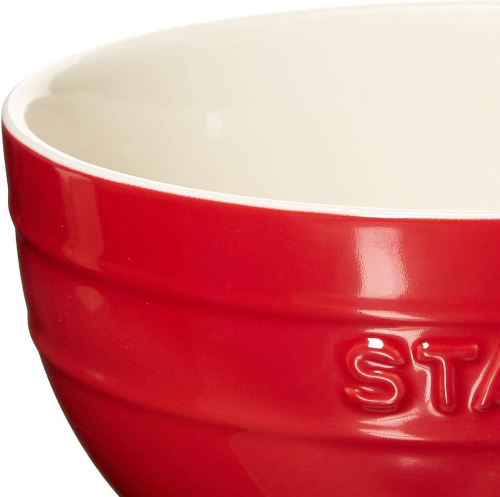 STAUB Ceramics Universal Bowl Set, 6.5-inch, Cherry