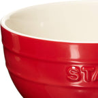 STAUB Ceramics Universal Bowl Set, 6.5-inch, Cherry