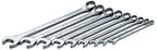 SK Professional Tools 86016 9-Piece 12-Point Fractional Long Combination Wrench Set - SuperKrome Finish, Set of 9 Chrome Wrenches Made in USA
