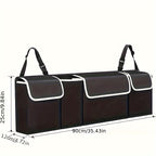 1pc High Capacity Car Boot Back Seat Trunk StoraBag Organizer Pocket Waterproof Oxford StoraBox Organizer Stowing Tidying Interior Accessories