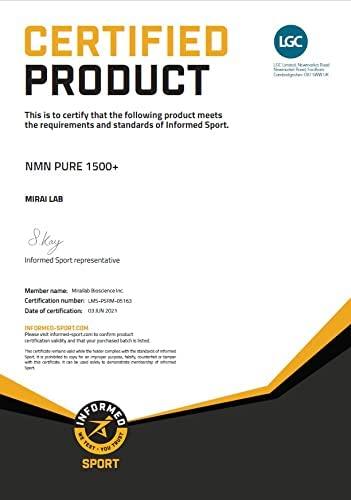 NMN β-Nicotinamide Mononucleotide Pure 1500 Plus.  Original 3-Bottle Set