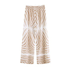 boho casual floral print long pants