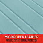 Motor Trend Seat Covers for Cars Trucks SUV, Faux Leather 2-Pack Mint Padded Car Seat Covers with Storage Pockets, Premium Interior Car Seat Cover