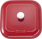 STAUB - 40508-636 STAUB Ceramics Square Covered Baking Dish, 9x9-inch, Cherry