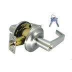 Heavy-Duty Satin Chrome Grade 2 Switch Style Entry Storeroom Lever Lock Set with 20 SC1 Keys (10-Pack,Keyed Alike)