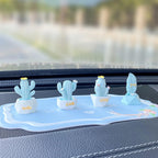 ZOSTLAND 5pcs Cute Car Air Vent Clip Decoration,Car Air Fresheners, Funny Car Vent Clip,Personalized Automotive Interior Decoration Accessories,Car Decor Gift for Women,Girl,Men (5pcs Cactus Blue)