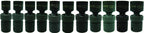 Williams 37916 11-Piece 1/2-Inch Drive Metric Universal 6 Point Impact Socket Set