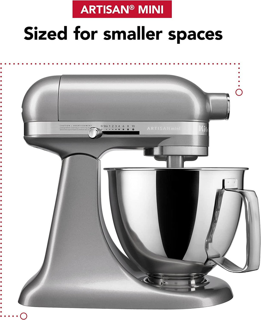 Kitchenaid Artisan Mini Plus 3.5-Qt. Tilt-Head Stand Mixer with Flex Edge Beater