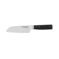 KitchenAid Gourmet Forged Triple Rivet Santoku Knife with Custom-Fit Blade Cover, 5-inch, Sharp Kitchen Knife, High-Carbon Japanese Stainless Steel Blade, Black