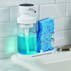 KitchenAid Soap Pump Sponge Caddy, 7-Inch, White