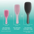 Tangle Teezer The Large Ultimate Detangling Brush, Dry and Wet Hair Brush Detangler for Long, Thick, Curly and Textured Hair, Black Gloss