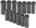 S K Hand Tools 13 Piece 3 8 Drive Sae And Metric Deep Twist Turbosocketa Set SKT833