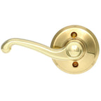 Flair Bright Brass Left Handed Dummy Door Lever