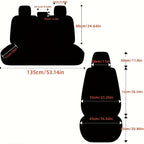 5-seat All-inclusive Car Seat Cover PU Leather Four Seasons Universal Car Seat Protector Compatible With Five-seat Car Pickup Truck SUV Off-road
