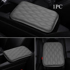 1PC Leather Car Armrest Mat, Universal Interior Auto Armrests StoraBox Mats Dust-proof Cushion Cover Armrest Waterproof Protector