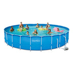 Summer Waves 24 ft Active Frame Round Above Ground Swimming Pool