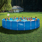 Summer Waves 24 ft Active Frame Round Above Ground Swimming Pool