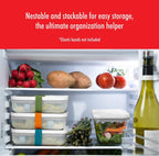 ZWILLING Fresh & Save Flat Lunch Box Large, Airtight Food Storage Container, Meal Prep Container, BPA-Free, Semi-transparent