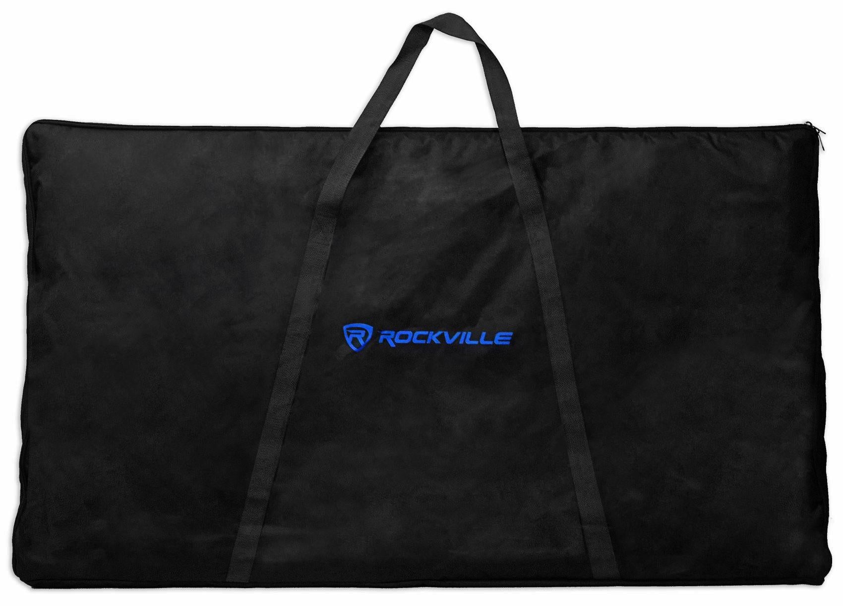 Rockville RFAAB DJ Event Facade Booth+Travel Bag+Scrim+Fog Machine+Gallon Fluid