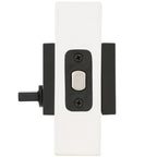 Downtown Low Profile Iron Black Square Single Cylinder Contemporary Deadbolt featuring SmartKey Security