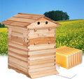 Auto Beehive Frame Comb - 7Pcs Automatic Wooden Beehive House, Auto Honey Hive Beehive Frames, Beekeeping Wooden House Beehive Boxes, Beehives and Supplies Starter Kit for Beekeepers