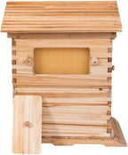 Auto Beehive Frame Comb - 7Pcs Automatic Wooden Beehive House, Auto Honey Hive Beehive Frames, Beekeeping Wooden House Beehive Boxes, Beehives and Supplies Starter Kit for Beekeepers