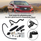 EGR Delete Kit w/ Radiating pipe for 2011-2019 Ford 6.7L Powerstroke Diesel
