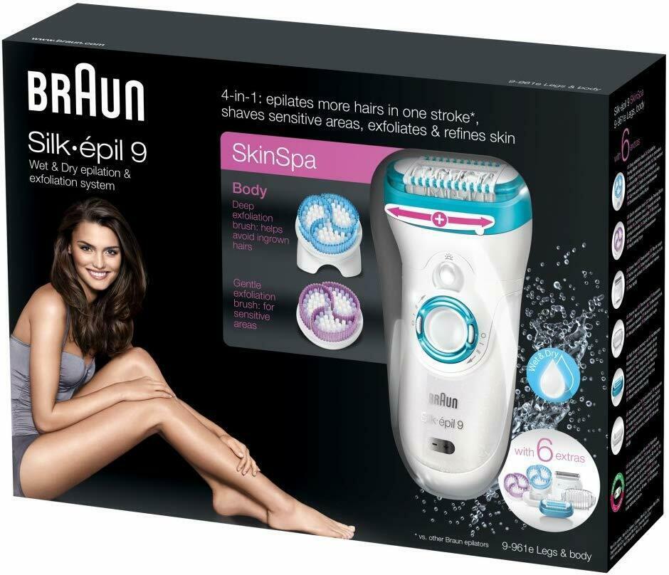 Low Price  Silk Epil 9-961E Skin Spa And Dry Cordless Epilator