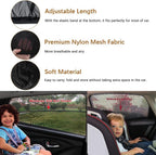 GOLDFLOWER Car Window Shade, 2 Pack Car Back Window Sun Shade, and Privacy Protect for Toddler Kids Baby Adult, Double Layer  (Medium 39"x19")