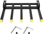 Clamp-on Debris Fork Attaches to a 48" Tractor Bucket to Clean up Fallen Limbs, Debris, or Yard Wwaste.