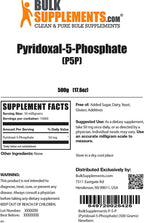 BulkSupplements.com P-5-P (Pyridoxal-5-Phosphate) Powder (500 Grams - 1.1 lbs)