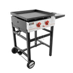 23-Inch 2-Burner Outdoor Flat Top Propane Gas Grill Griddle GB2000