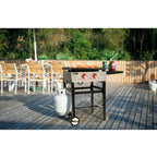 23-Inch 2-Burner Outdoor Flat Top Propane Gas Grill Griddle GB2000