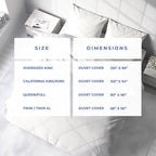 Kotton Culture Oversized King Duvet Cover Egyptian Cotton Premium Breathable All Season Comforter Cover 120 X 98 Inches with Zipper Closure &amp; Corner Ties 600 TC Soft (Oversized King, White)