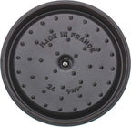 Staub Cast Iron 4-qt Round Cocotte - Turquoise, Made in France