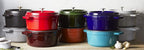 Staub Cast Iron 4-qt Round Cocotte - Turquoise, Made in France