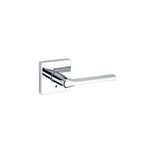 Lisbon Polished Chrome Square Privacy Bed/Bath Door Lever