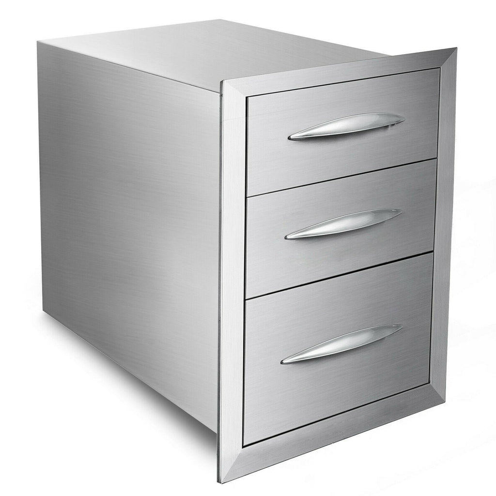 Outdoor Kitchen Drawer Door Access BBQ Drawer For Grill Flush Enclosed Drawer
