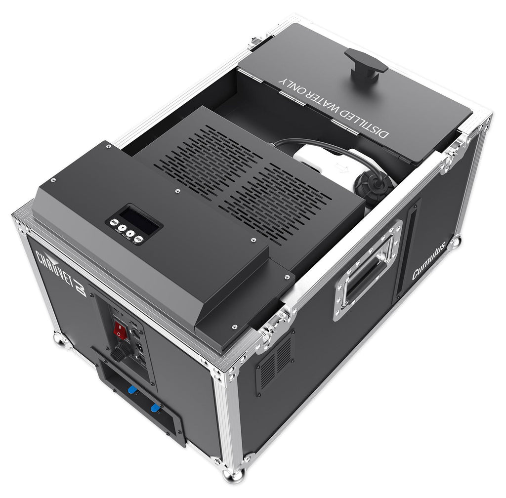 Chauvet DJ CUMULUS Fog Machine Fogger w/ Case+(2) Strobe Lights w/ Sound Sensors