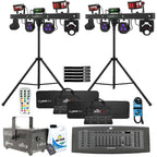 2x Chauvet DJ GigBar Move 5-in-1 Ultimate Effect Light Systems with DMX Controller & Fog Machine Package