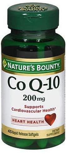 Nature's Bounty Extra Strength Co Q-10 200 mg Softgels -45 ct, Pack of 6