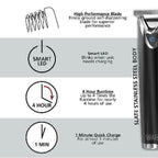 Wahl 9864 Lithium Ion Slate  Steel Trimmer