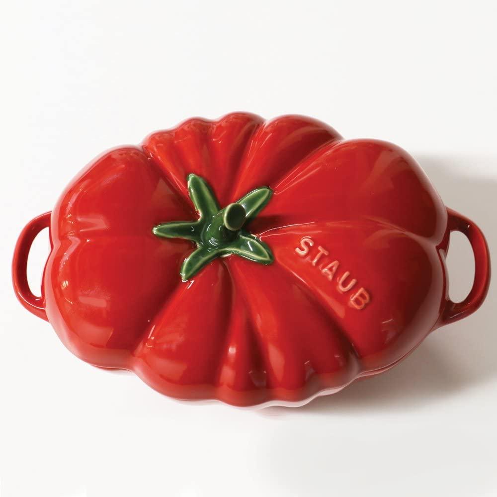 STAUB Ceramics Petite Tomato Cocotte, 16-oz, Cherry