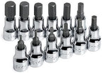 SK Hand Tool Socket Set– 19706 3/8-Inch Drive Metric Hex Bit Tool Case, 12-Piece Hand Tool Set. Corrosion Resistant Power Hand Tool